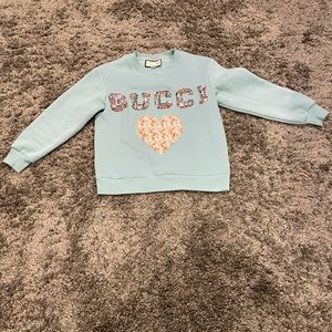Gucci Green Liberty Edition Heart Sweatshirt